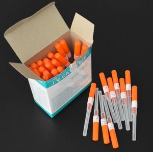 50PCS 14 g Mange Stal Cewnik IV igły przebijające sterylowane igły przeszywające