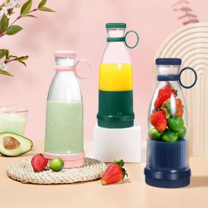 Juicers Fresh Juice Blender Rechargeable Mixers Electric Juicer Cup USB Portable Orange Juicers Machine 6 Blades Blender Smoothie Ice