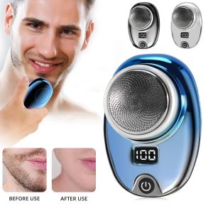 Shavers tragbarer ElektrorhaRaa -USB -Wiederaufladbares Mini Rave Electric Rasiermesser Rasierer Rasierer wasserdichte Rasierer Smart LED Display