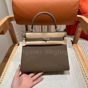 Top Designer Fully handmade Tote bag Brand Shoulder bag 25 30CM Using Imported French original Leather 24K Real gold electroplating hardware Crossbody bag