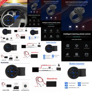 2024 2024 Andere Auto -Teile Bluetooth Media Taste Fernbedienung für Auto Motorradlenkern Musik Player Audio Radio Mp3 Player Schaltflächen Universal