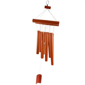 Decorative Plates Hand-Crafted Bamboo Tubes Wind Chimes Hollow Tuned Music Natural Chime With A Ladder On Top For Indoor And Outdoor