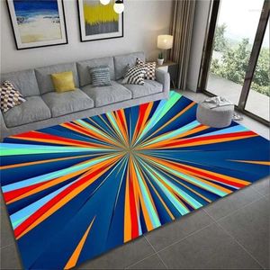 Carpets 3D Color Painted Mat Soft Flannel Area Rugs Anti-slip Rug For Living Room Home Bedroom Floor Decor 8 Sizes