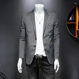 Ternos masculinos 2024 Moda e bela versão coreana de negócios Slim Autumn Top Trend Suit casual M-4xl