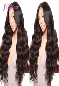 Spitzenfront Perücke natürliche Farbe Loose Wave Brasilian Malaysian Virgin Human Hair Voller Spitzenperücken unverarbeitet billig für den Verkauf71034753346247