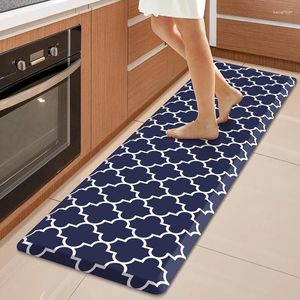 Carpets 2pcs Kitchen Mat Cushioned Anti-Fatigue Rug Non Slip Waterproof Mats Rugs Heavy Duty PVC Ergonomic Comfort