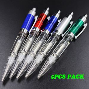 Pens LED Lightin Ballpoint Pen Cheap LED Glow Light Up Pens Plastic Material Writing in the darkness 5 pieces/lot