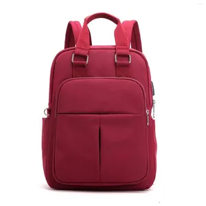 School Bags Women Laptop Backpacks Shoulder Travel With USB Jack Large Capacity Bag Backpack Hooks For Wall Heavy Duty