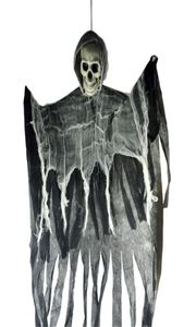 Halloween dekoracja przerażająca szkielet twarz wisząca horror nawiedzony dom Grim Reaper Halloween Props Materiały JK1909XB7016553