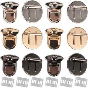 Haken 6 Stcs Lock Clasp -Tasche DIY Hardware Geldbörse Schnallen Brieftaschen Handtaschen Handtaschen Schlösser Holzkasten Schiebern dekorativ