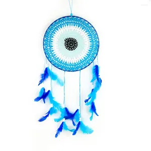 Figurine decorative fatte a mano in tessere solare fiore cerchi concentrici nappe di piume Ojibwe dream catcher gypsy arazzo yoga meditazione