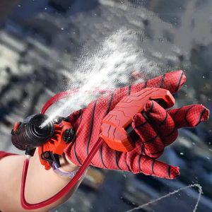 Summer Spider Launcher Water Gun Wrist Shooting Plastic Gloves Childrens Role Playing Props Halloween Party Games Toys 240410