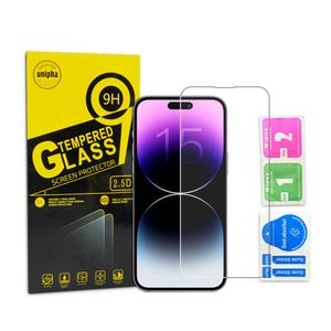 Pro Max 2.5D Clear Tempered Glass High Transparent för iPhone 15 Plus Screen Protector