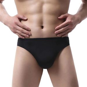 Underwrents Polyester Polyester Ultra-tin Mutandine Maglie da uomo a bassa vita a bassa vita morbida brief sexy sexy