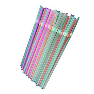 Disposable Cups Straws Colored Elbow Material Spoon Type Pp Stirring Smoothie Straight Straw 20cm Juice Drink Milk Tea