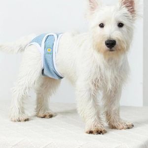 Dog Apparel Pet Products para cães de malha respirável fêmeas fraldas fêmeas de água à prova de água calças menstruais absorvidas a água