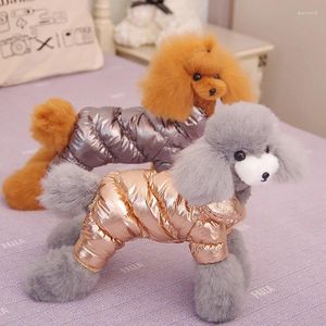 Dog Apparel Winter Warm Jumpsuit For Dogs Fleece Teddy Pet Overalls Clothes Puppy D-ring Attachment Sturdy