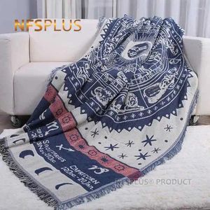 Blankets Knitted Luxury Throw Blanket For Sofa Chair Couch Bed 130x180cm Spread Table Cover Carpet Home Travel El Car Camping