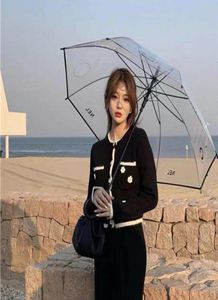 Designer Sun Shade guarda -chuvas White Dolding Luxurys Designers C Rain Reverse guarda -chuvas Parasol à prova de vento Raining Drop Umbrella D2111304062