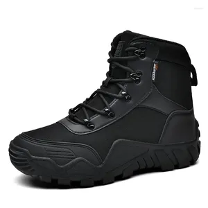 Scarpe per il fitness uomini che fanno caccia alla caccia alpinista di buona qualità trekking sneaker da combattimento tattico