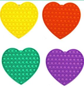 Giocattoli per giocattoli per dito catena chiave spinta a bolla arcobaleno pioniere puzzle silicone anti -stress sollievo divertente hh4237hx3233201