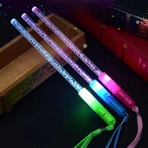 12st LED Light Up Rod Glow Fiber Optic Wands Glow in the Dark Flash Star Moon Sticks For Birthday Presents Wedding Party Favors 240401