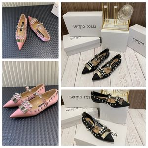 Com sandálias de designer de caixas deslizam Sliple Fomens Summer Lady Lady Beach Party Wedding Wedding Shop Shoes Sandal Mulher Gai Flats Gai