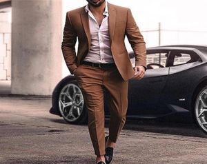 Khaki Men Suits Formal Business Wedding Suits For Men Man Blazer Groom Wear Tuxedos Slim Fit Costume Homme Mariage Mens Jacke4839874