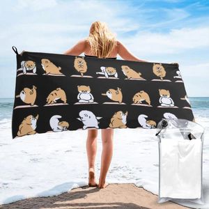 Towel Vintage Pomeranian Yoga For Sale Quick Dry Outdoor Camping Sweat Small Size Humor Graphic