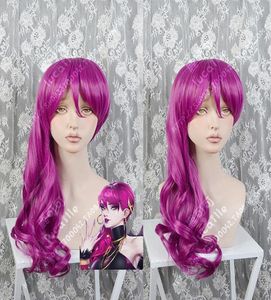 Ltltleague of Legends LOL Evelynn Long 70cm KDA Costume Cosplay Wig Número 4959832