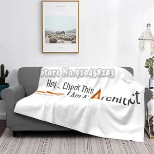 Coperte Sono un architetto morbido calda caldo sottile coperta architettura ingegnere divertente certificazione