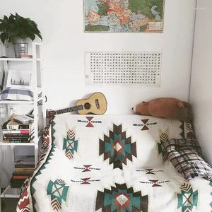 Decken Boho Tribal Ethnisches geometrisches Aztec Decke werfen Teppichen Sofa Couch Couch Couch Bohemian Hanging Wandteppich für Flugzeugreisen