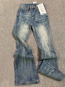 Womens Blue Jeans Vintage Korean Baggy Cowboy Pants Harajuku Wide Denim Trouser 90s Eesthetic Y2K 2000s Trashy Emo kläder 240408