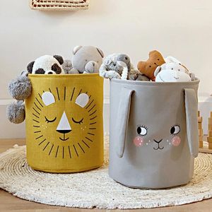 Bolsas de lavanderia 1pcs cesto dobrável para roupas sujas de pano de pano balde de armazenamento de brinquedos de grande cesto infantil