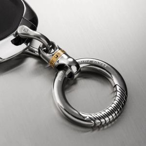 Anéis Highgrade Men Titanium Ring Car Remote Control Remoto Keychain Especial Coloque a cintura pendurada Titanium Chain Key Ring Pingente
