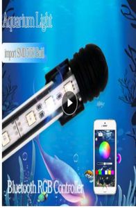 100cm RGB LED Diken Akvaryum LED Işık Balık tankı ışık lambası akvaryum dalgıç lamba ışığı akvaryum su geçirmez55090