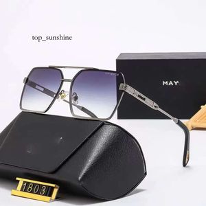 Mayba Brand Designer Glasses Metal Large Frame Glass Lens Polarized Sunglasses 1803 Very Good