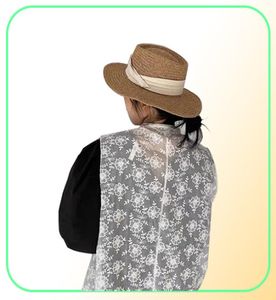 2021ファッションウーブンワイドブリムハットサンハット夏の女性ビーワイドキャップペアレントチャイルドフラットトップバイザー織り麦わら帽子4475698