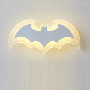 Wall Lamp Modern Minimalist LED Acrylic Bat Personality Creative Bedroom Bedside