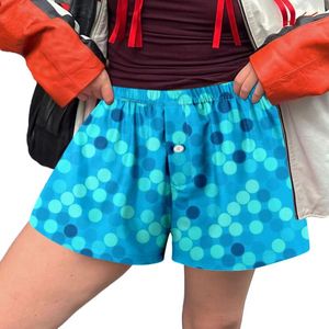 Women's Pants Shorts Cute Soft Elastic Low Waist Plaid Print Button Front Womens Dress For Work Business Casual Oversize