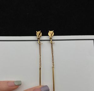 Fashion Tassel Earrings Designer Jewelry Stud Earring For Women Earings Hoop Gold Letter Y Pendant Studs Elegant Wedding Gift Box8694329