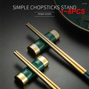 Chopsticks 1-8 st-legering kinesisk pinnpinne för sushi pinnar vilar skedsked kudde form ram kök