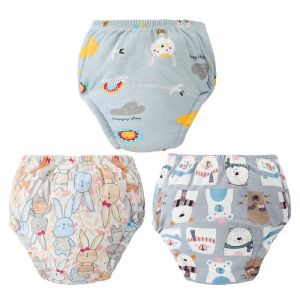 Pantaloni da 6 strati pannolini di stoffa pantaloni da vasino pantaloni riutilizzabili per bambini per bambini pannolini pannolini pannolini lavabili in cotone pannolini