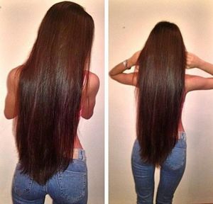 Passionshaarprodukte Brazilian gerade jungfräuliche Haare Bündel 2 dunkelbraune Colord Remy Human Hair Extensions 3 Piecelot6605982