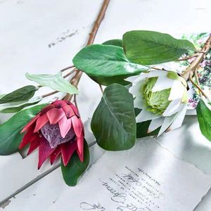 Dekoratif Çiçekler Yapay Küçük Şube İmparatorluk Çiçek Tropikal İskandinav Basit Oturma Odası Ev Toptan Sundurma Yemek Masa