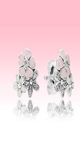 Pink Daisy Stud Earring Fashion Women Regalo Gioielli con scatola originale per 925 orecchini a fiori in argento sterling2525423