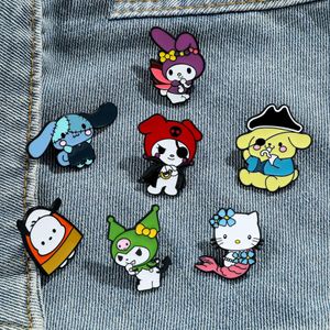 BAMBINA GIURNA GIFFA HALLOWEEN KUROMI MELODI CATS PINS SPINI CINETTO FILM ANIME CAMIGLIE GIOCHI PINS HARD ENMEL COLLE COLLE