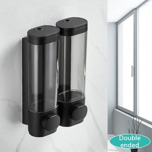 Flytande tvål dispenser handtvätt väggmonterad stansfri klar duschgel arrangör sovsal tvättstuga toalett rengöring leveranser enstaka/dubbla huvud