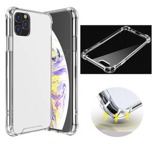 Casos de telefone acrílico à prova de choque transparentes estojo rígido híbrido para iPhone13 12 11 Pro xs max xr 8 7 6 Plus Samsung S20 Note20 U2596186