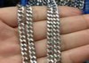 5meter in bulk silver stainless steel 38mm wide curb chain link chain jewelry findings marking DIY Necklace5119986